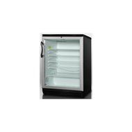 Summit SCR600BLHV 24" Stainless Look Beverage Center - Right Hinge N5
