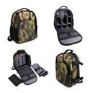 DURAGADGET High Quality Water Resistant Nylon Camouflage Rucksack with Adjustable Padded Interior for Nikon D3000...