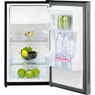 Daewoo, 4.2Cu.Ft. Black Glass Door Compact Refrigerator | FR-15B Compressor Cooling, Spill Proof Plastic Shelves...