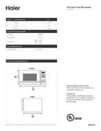Haier HMC935SESS Stainless Steel Countertop Microwave Oven, 900-watt N8
