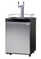 Kegco Dual Tap Freestanding Kegerator Beer Dispenser