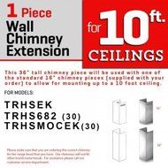ZLINE 1-36 in. Chimney Extension for 9 ft. to 10 ft. Ceilings N6