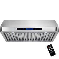 Golden Vantage 36" Under Cabinet Stainless Steel Range Hood Vent with Remote N4