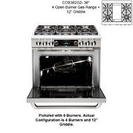 Capital Connoisseurian Series 36" Range COB362G2L Liquid Propane