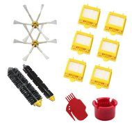 Hongfa Irobot Roomba Replacement Kit 6-armed Side Brush, Flexible Beater Brush, Bristle Brush, Yellow Hepa Filter...