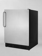 Summit AccuCold AL652BSSTB 5.1 Cu. Ft. Refrigerator-Freezer with Stainless Steel Door Dual Evaporator Cycle Defrost...