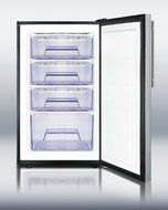 Summit FS408BLBI7SSHV: Commercially listed 20" wide built-in undercounter all-freezer, -20(degree) C capable with...