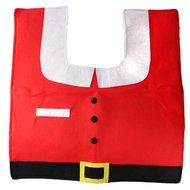 GUAngqi Christmas decoration Santa toilet Set seat cover &amp; rug &amp; tissue box cover set Gift N7