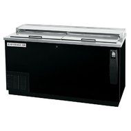 Beverage-Air DW64-B 65" Deep Well Bottle Cooler 2 Lids and 4 Dividers 18.5 cu.ft. Capacity Black Exterior and...