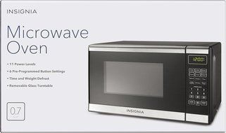 Insignia&trade; - 0.7 Cu. Ft. Compact Microwave - Stainless Steel N2