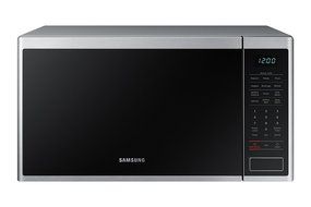Samsung MS11K3000AS 1.1 cu. ft. Countertop Microwave with Ceramic Enamel Interior, Silver N3