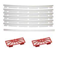 Iautomatic 2 hepa Filters + 6 Blades and 1 Squeegee Replacement For Neato XV-11 xv-12 xv-14