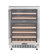 Thorkitchen JC-145A2EQ 46 Bottle 24&quot; Built-in &amp; Free Standing Dual Zone Wine Cooler, Stainless Steel