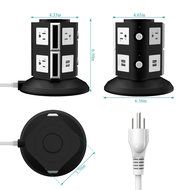 Surge Protector, FlePow 6-Outlet Power Strip Charging Station with 4-Port USB Charger for iPhone, iPad and Others... N4