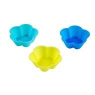 TANGCHU 24-pack Reusable Silicone Muffin Baking Cups Cupcake Liners Baking Molds Triangle Shape N23