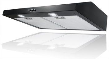FIREBIRD New 30-Inch 3-Speed Stainless Steel Slim Under Cabinet Range Hood FB-BK5710Y (Black)