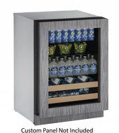 U-Line U2224BEVINT00B 4.9 cu. ft. Capacity 24" 2000 Series Built In Full Size Beverage Center in Panel Ready N2