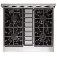 Kucht KRG3080U 30" Professional-Class Natural Gas Gas Range with 4.2 cu. ft. Convection Oven, 4 Top Burners,... N8