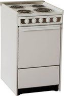 Summit WEM115R Professional 20" White Electric Slide-In Coil Range