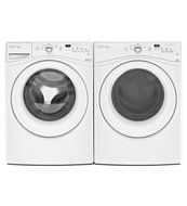 Whirlpool WGD70HEBW Duet 7.4 Cu. Ft. White Stackable Gas Front Load Dryer N2