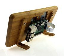 Eleduino Raspberry Pi Official 7&quot; Touchscreen Display Bamboo Case