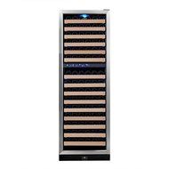 KingsBottle 50 Bottle Dual Zone Wine Cooler, Black N27
