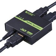 Tendak HDMI Splitter 1 in 2 out HDMI Splitter Amplifier for Dual Display Support Ultra HD 4K x 2K, 3D, Full HD... N20