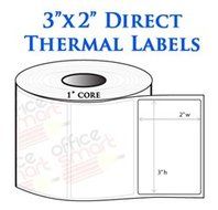 3x2 Direct Thermal Labels for Zebra GC420d GC420t GK420d GK420t GX420d GX420t LP2844 LP2442 TLP2844 ZP450 Barcode...