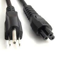 3 Prong Mickey Mouse AC Power Cord for Zebra ZP 450 CTP ZP 500 Plus Label Barcode Printer 6ft