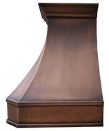 Copper Best H3302127L Kitchen Hood, 16 Gauge Solid Copper Antique Finish N4