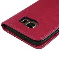 S7 Case,Samsung Galaxy S7 Case - Mavis's Diary 3D Handmade Wallet Bling Crystal Diamonds Butterfly Embossed Flowers... N20