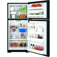 GE GIE18ETHBB 18.2 Cu. Ft. Black Top Freezer Refrigerator - Energy Star N2