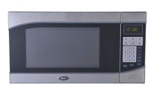 Oster OGH6901 0.9 Cubic Feet 900-Watt Countertop Digital Microwave Oven, Stainless Steel/Black N4