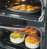 GE PGS950SEFSS Profile 30" Stainless Steel Gas Slide-In Sealed Burner Double Oven Range - Convection N2