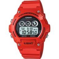 Casio W214HC-4AV Classic Round Digital Wristwatch Red/Black Face consumer electronics