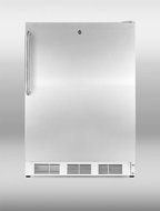 Summit FF6L7SSTBADA: Commercially approved, ADA compliant all-refrigerator for freestanding use, with stainless... N2