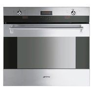 Smeg Classic Design SOU330X 30 Single Electric Wall Oven 4.34 cu. ft. Capacity, Self Cleaning N3