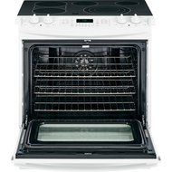 GE JS750DFWW 30" White Electric Slide-In Smoothtop Range - Convection N3