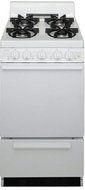 Premier SHK100OP ADA Compliant White 20" Sealed Gas Range with 2.4 Cu. Ft. Capacity Four Sealed 9 100 BTU Burners...
