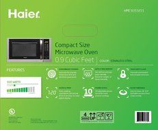 Haier HMC935SESS Stainless Steel Countertop Microwave Oven, 900-watt N12