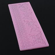Genenic 3D Chocolate Fondant Sugarcraft Butterfly Lace Mould Cake Decorating Mold N5