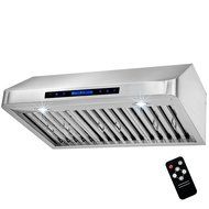 Golden Vantage 36" Under Cabinet Stainless Steel Range Hood Vent with Remote N7