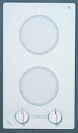 Kenyon B49516 6-1/2-Inch Alpine 2-Burner Trimline Cooktop with Analog Control UL, 240-volt, White