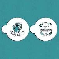 Y&amp;XL&amp;H Thanksgiving Cookie Stencil Set,Cake Decorating Supplies,Celebration Design Stencils,Decorations for Cakes,