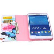 Galaxy Tab 4 10.1 Case, High Quality PU Leather Wallet Case [Card Slots] Damage Resistance and Kickstand Feature... N404