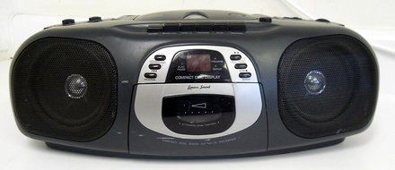 Lenoxx Sound CD-101 Compact Disc Radio Cassette Recorder Player Boombox w/ Compact Disc Display