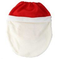 GUAngqi Christmas decoration Santa toilet Set seat cover &amp; rug &amp; tissue box cover set Gift N8