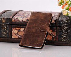 SYCOM Premium Folio Case for Samsung Galaxy Note 2 Note II N7100 with Card Holder (BRN4). 6~10 Days Delivery N4