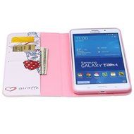 Galaxy Tab 4 10.1 Case, High Quality PU Leather Wallet Case [Card Slots] Damage Resistance and Kickstand Feature... N426