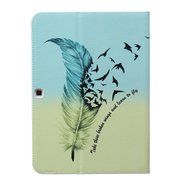 Galaxy Tab 4 10.1 Case, High Quality PU Leather Wallet Case [Card Slots] Damage Resistance and Kickstand Feature... N436